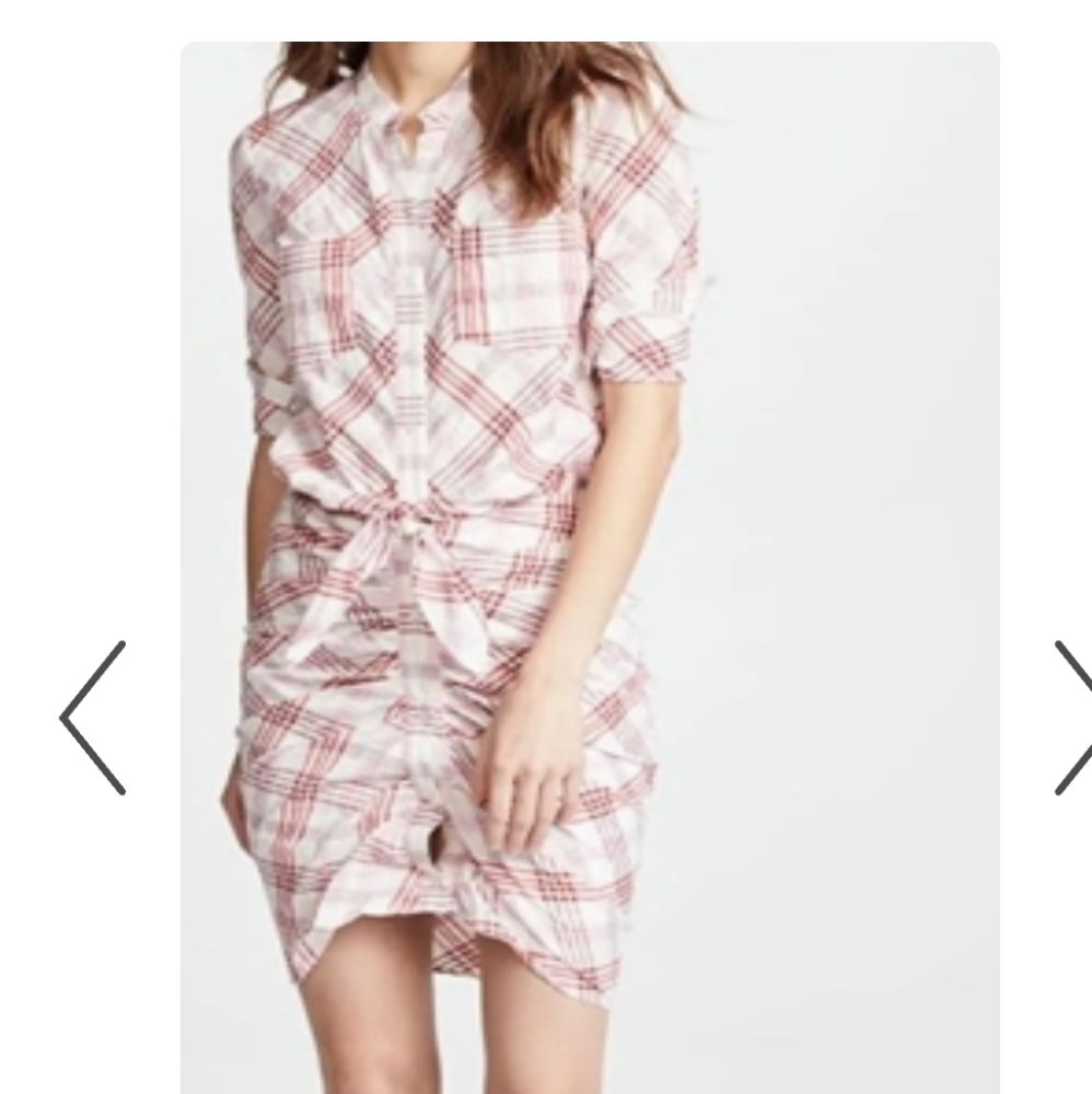 Veronica Beard Della plaid shirt dress